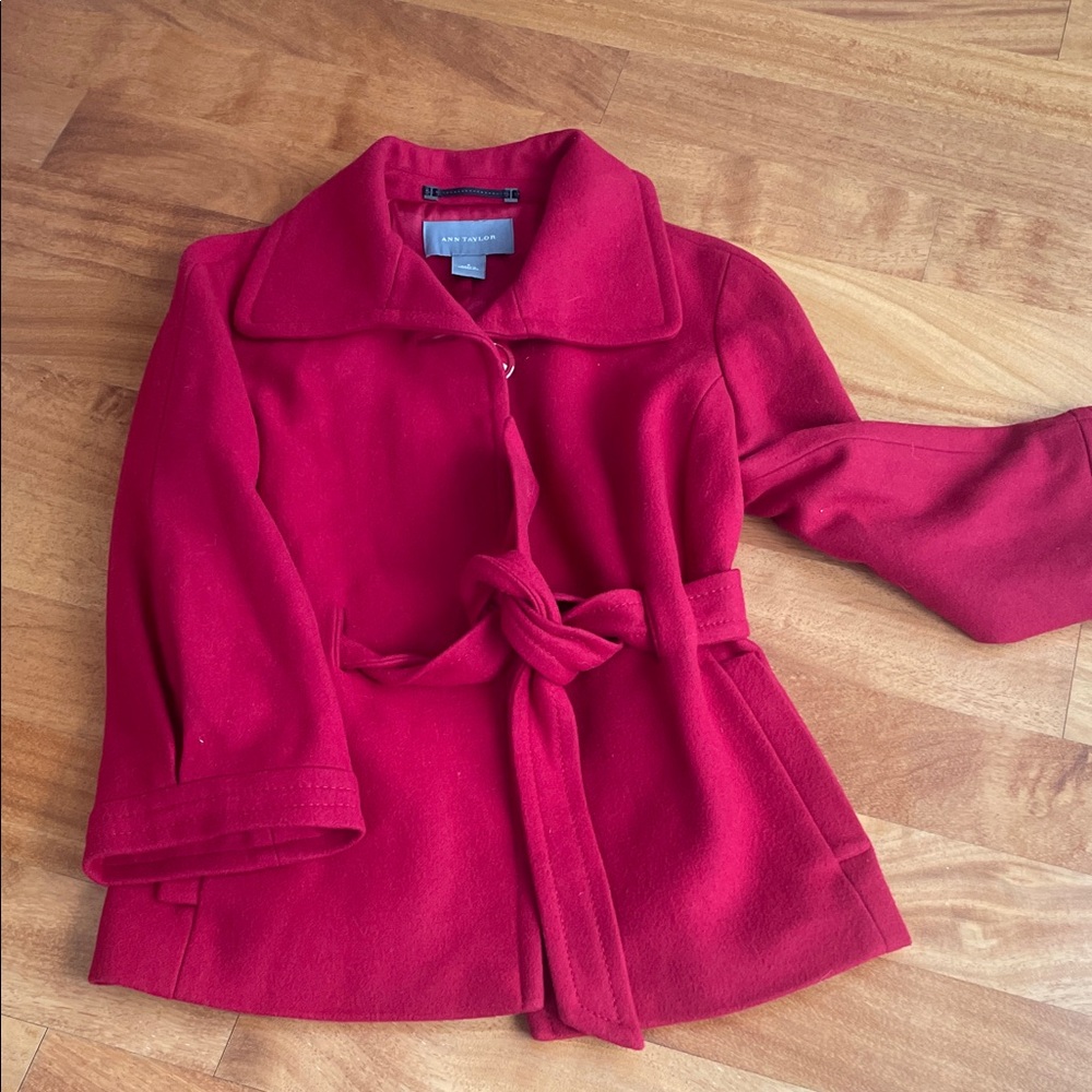 Ann Taylor  Women's Scarlet Trench Coat
